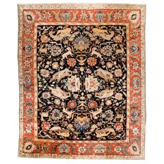 Palace Size Bahktiari Carpet with Hunting Scene