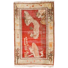 Silk Samarkand Carpet, c. 1900