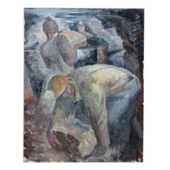 WPA Era "Coal Miners" by Iver Rose