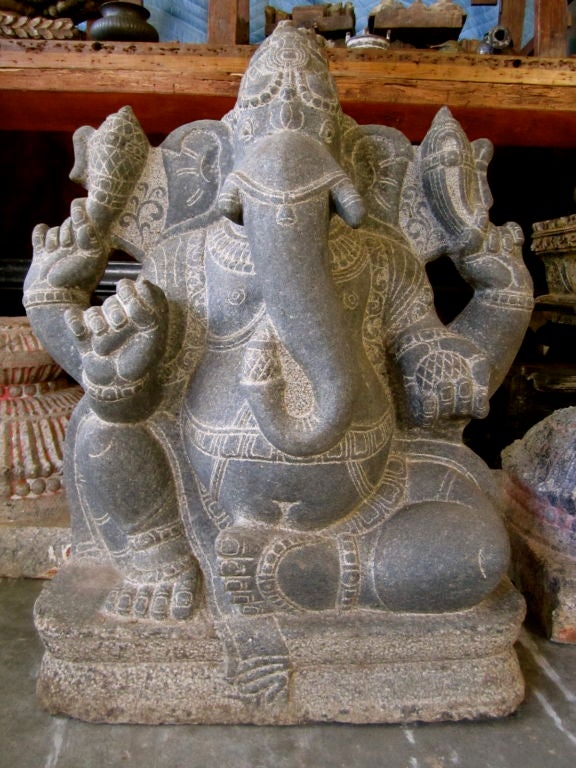 Wonderful carved stone ganesh from the early 20th century.

*We ship internationally* 