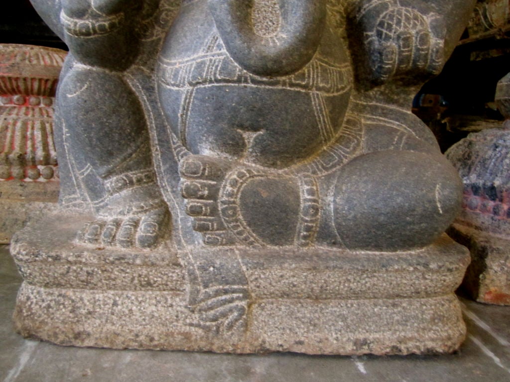 Carved Stone Ganesh In Good Condition In San Francisco, CA