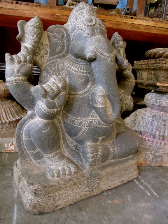 Carved Stone Ganesh 1