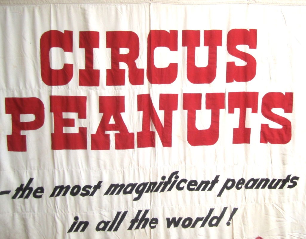 American Circus Peanuts Banner For Sale