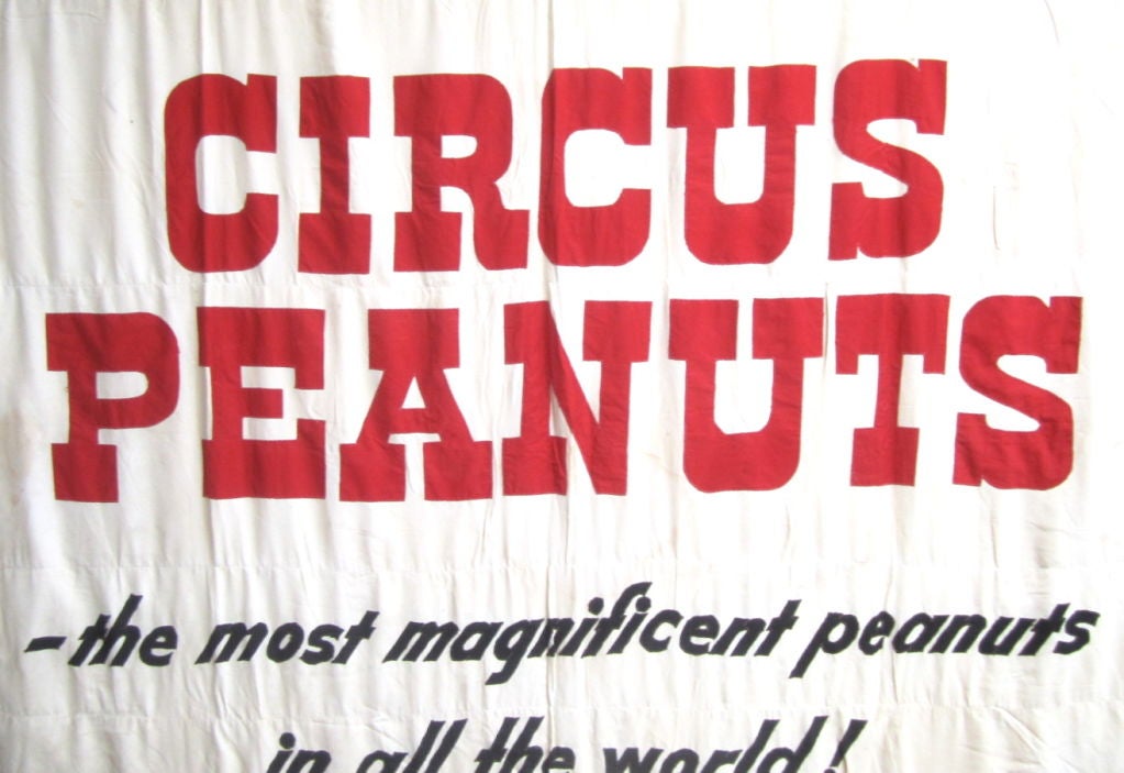 Circus Peanuts Banner In Good Condition For Sale In San Francisco, CA