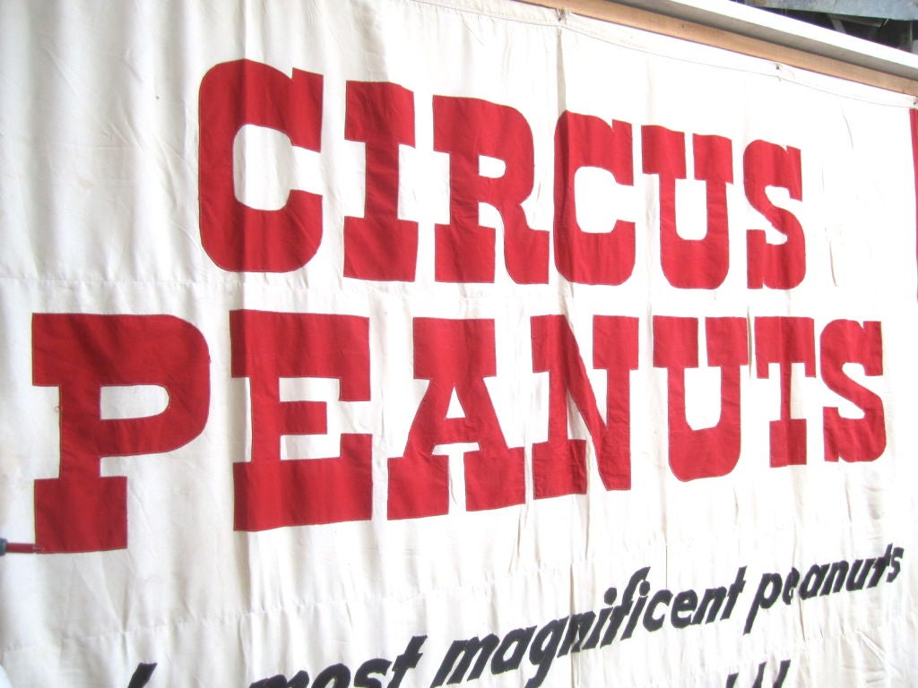 Mid-20th Century Circus Peanuts Banner For Sale