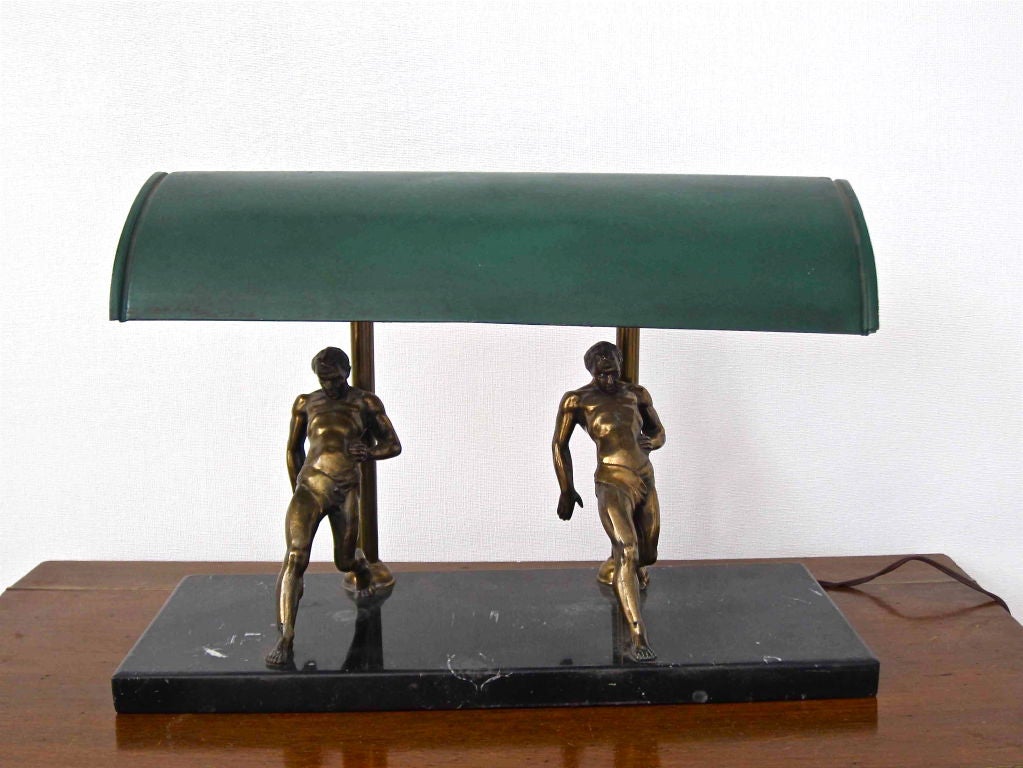 A wonderfully bold desk lamp from the mid century.