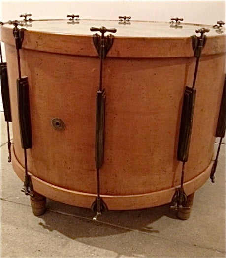 American Equestrian Drum Table For Sale