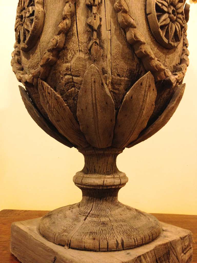 French Hand-Carved Finial 2