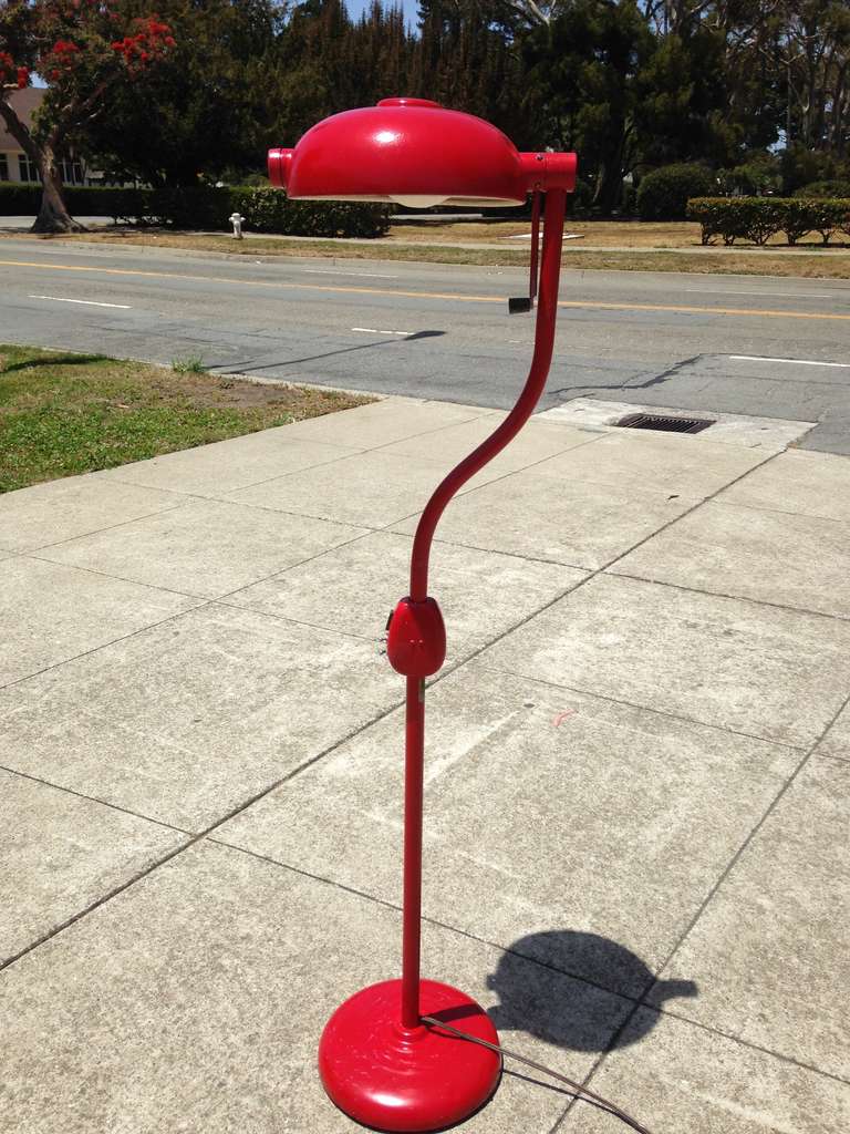 Mid-20th Century Industrial Floor Lamp For Sale