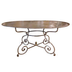 French Oval Bistro Table