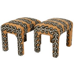 Pair of Tribal Ottomans
