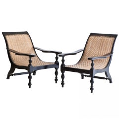 Anglo-Indian Plantation Chair in Ebony