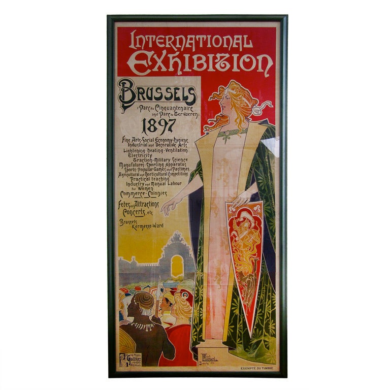 Henri PrivatLivemont Poster, circa 1897 For Sale at 1stDibs
