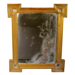 Antique French Gilded Mirror with Original Glass