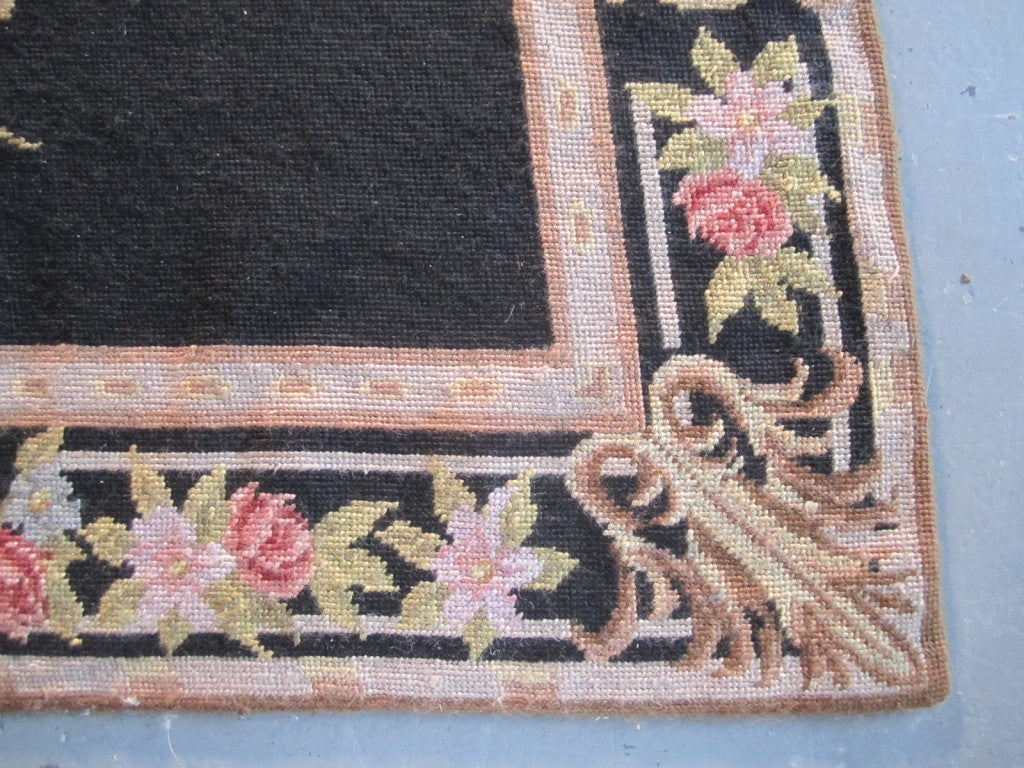 Mid-20th Century Largely Scaled Needlepoint Rug