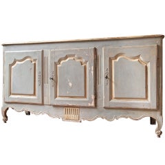 Three Door Robin's Egg Blue French Country Buffet