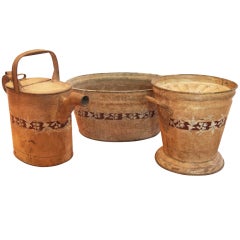 French Country Estate Tole Bath Set