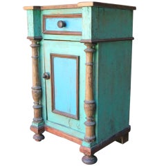 Exceptional Mexican Painted Nightstand