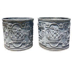 Pair of Lead Jardinieres from Ariadne Getty Collection