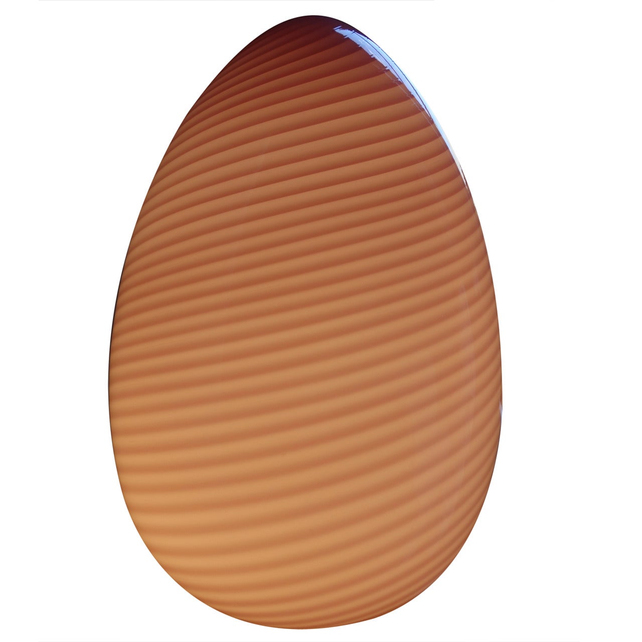 Giant Murano Glass Egg Lamp For Sale