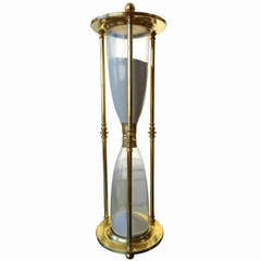 Large Brass Hourglass