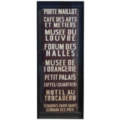 French Train Sign