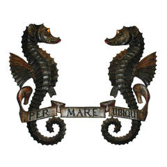 Vintage "Per Mare Ubique" Sign