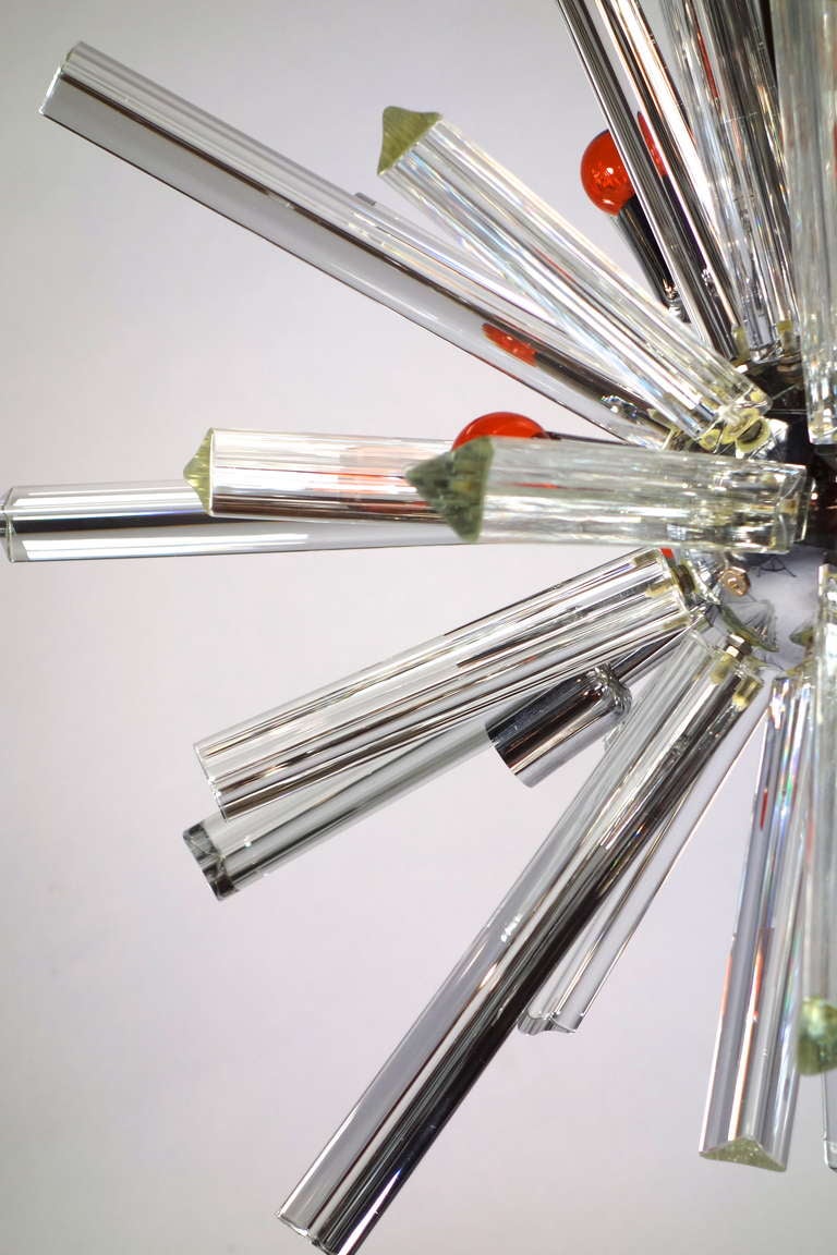 Blown Glass Venini for Camer Sputnik Chandelier, Ariadne Getty Collection For Sale