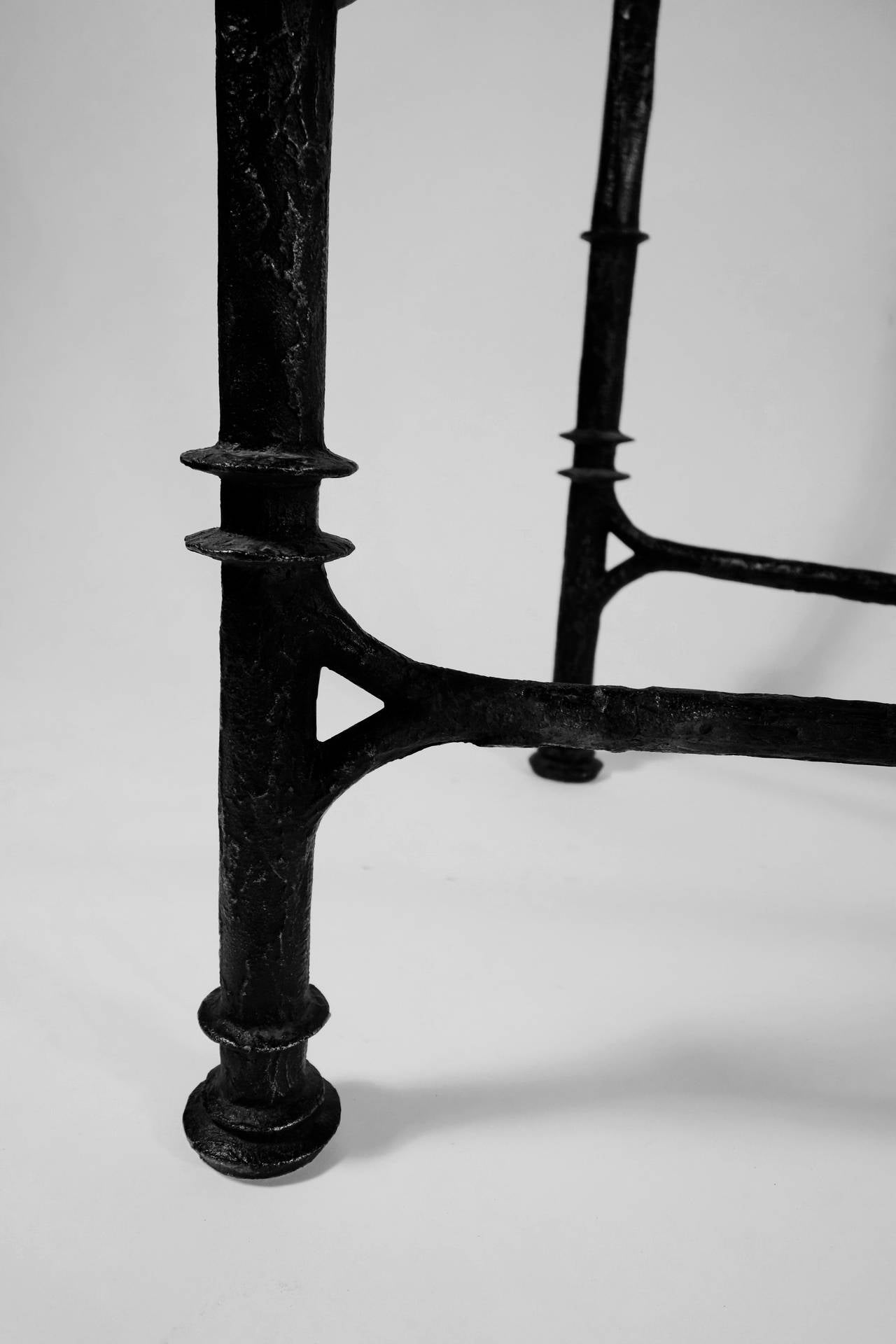 Late 20th Century Giacometti Style Bronze Console in the Manner of Chodoff For Sale