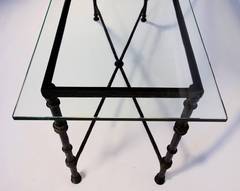 Giacometti Style Bronze Console in the Manner of Chodoff