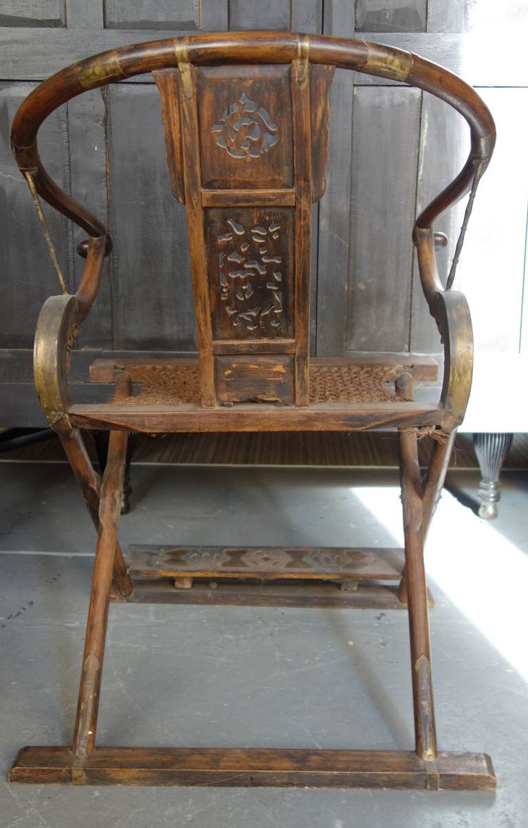 Wood Pair of Chinese Emperor Chairs
