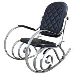 Retro Maison Jansen Rocker Chair