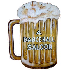 Vintage Giant Dance Hall Saloon Sign