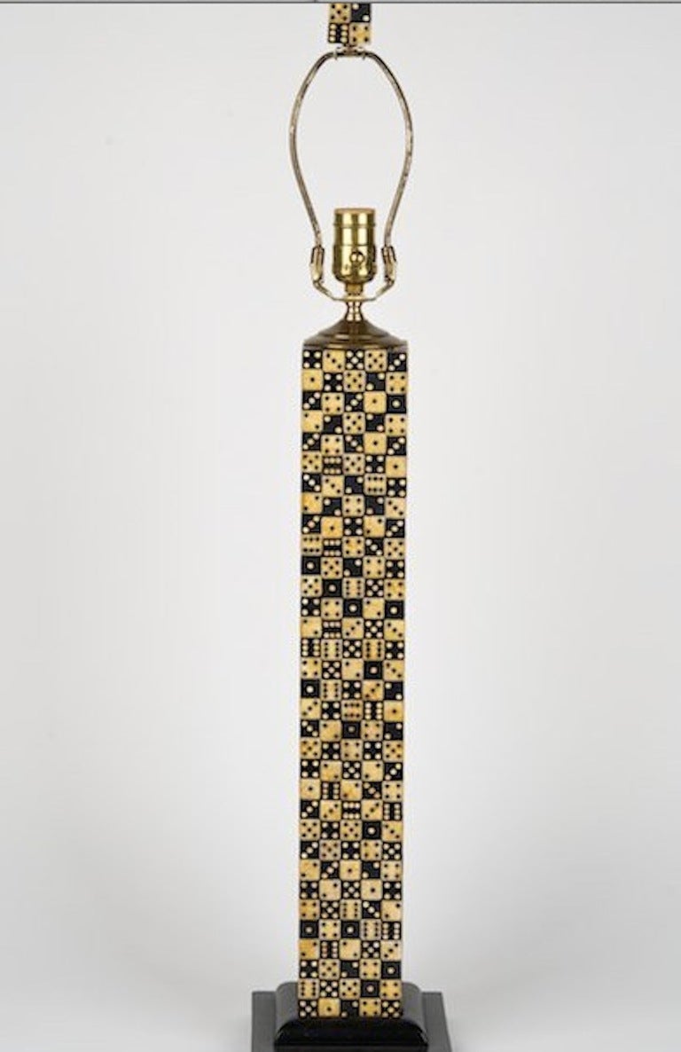 A fantastic creation made up of antique dice. The size is impressive as well. Ideal for your game room ! I especially love the finial.

*We ship internationally* 
