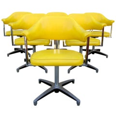 Set of Six Mid Century Dining Chairs