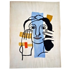 "Head and Hands" Original Watercolor, Fernand Leger circa 1947 "Head and Hands" Original Watercolor, Fernand Leger circa 1947