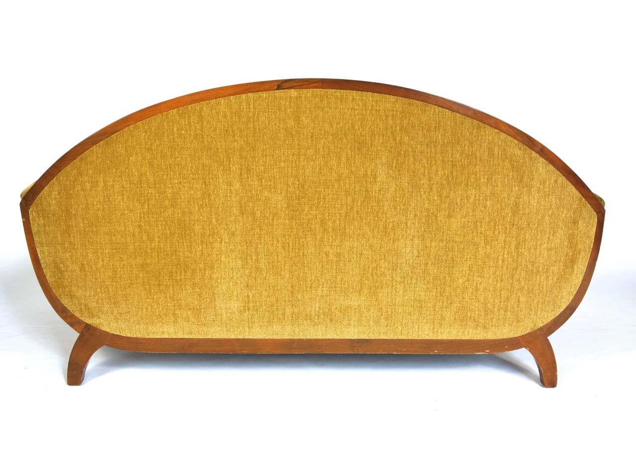 Upholstery Rare Art Deco Three-Piece Salon Suite by Lucie Renaudot, circa 1928 For Sale