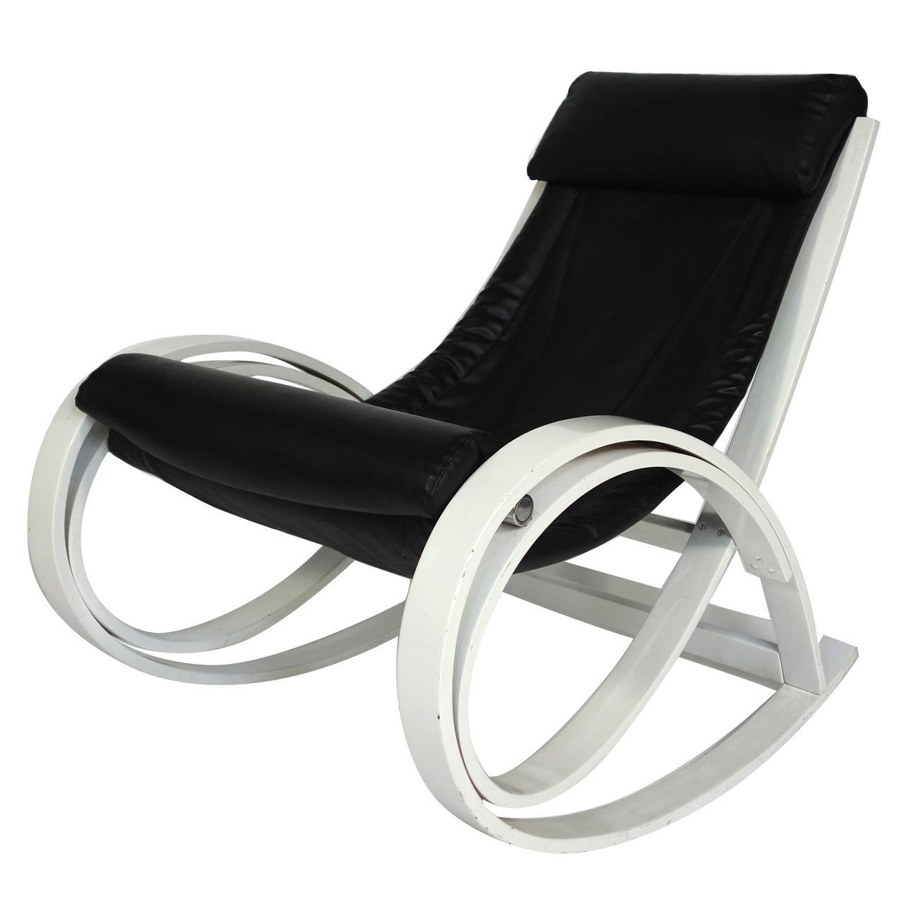 Gae Aulenti Iconic Rocking Chair at 1stdibs