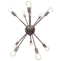 Vintage Chrome Sputnik Chandelier