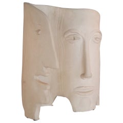 "Dual Faces" Sculpture