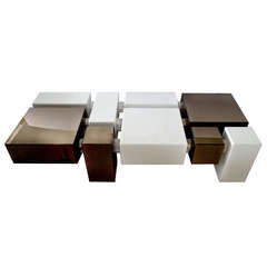 "Cubes" Lucite Coffee Table