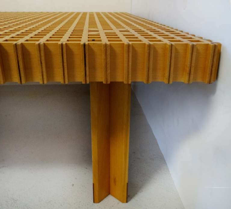 Kyoto Table by Gianfranco Frattini for Knoll In Distressed Condition In North Miami, FL