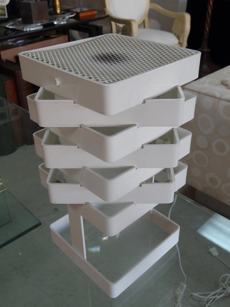 Pair Scandinavian Modern Lamps stamped VSK