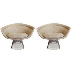 Pair of Club Chairs by Warren Platner for Knoll