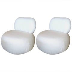 Pair of "Mushroom" Swivel Chairs