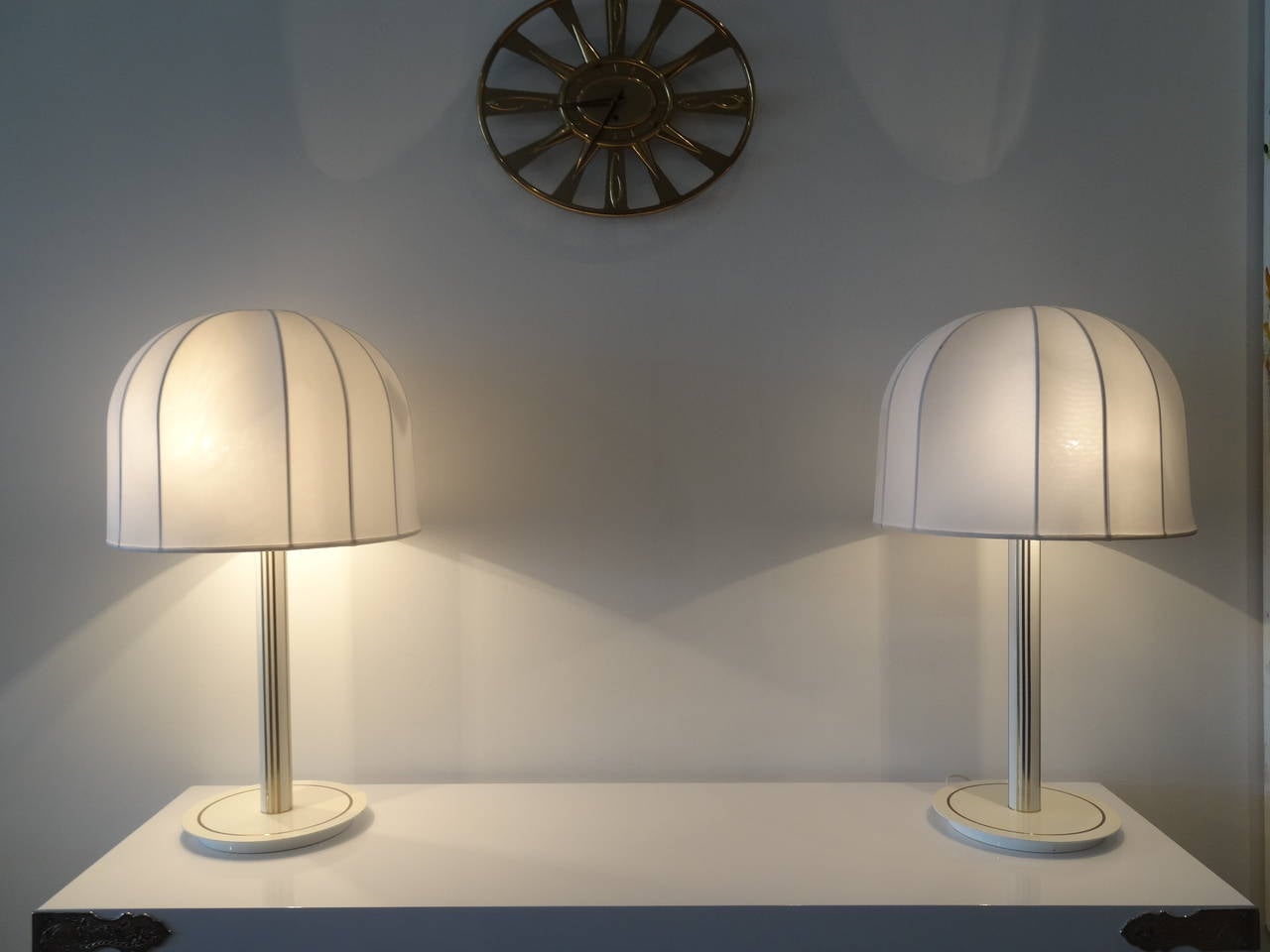 Late 20th Century Pair of Lamps Attributed to Antonio Pavia