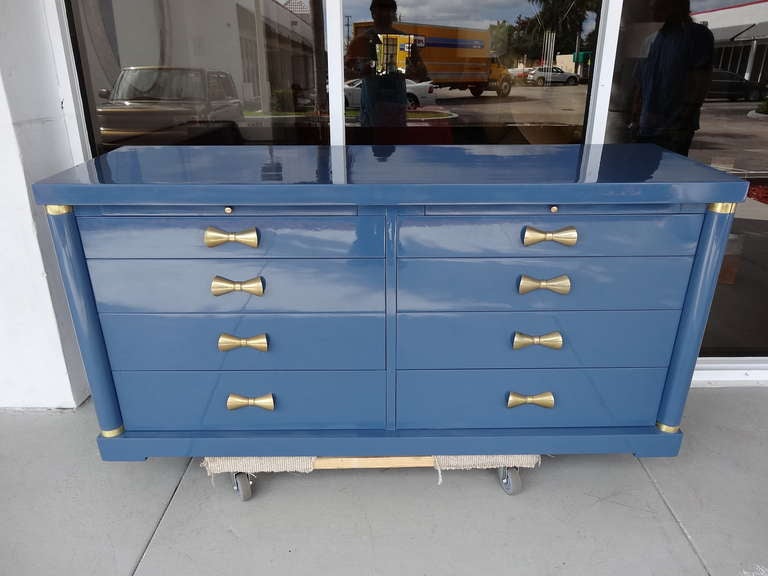 Regency Style Chest of Drawers In Good Condition In North Miami, FL