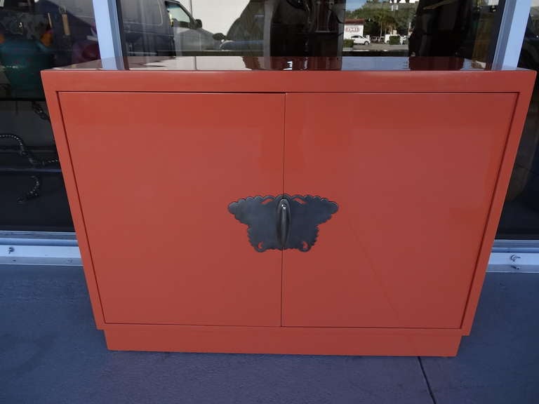 Lacquered 2 Door Cabinet