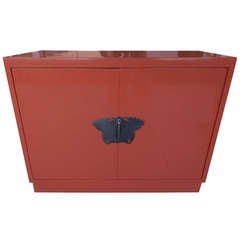 Vintage Lacquered 2 Door Cabinet