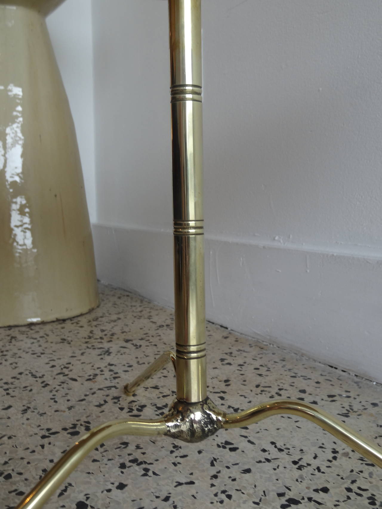 Italian Brass Tripod Table 2